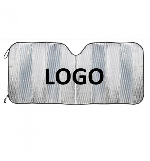 Silver Reflective Accordion Car Sunshade