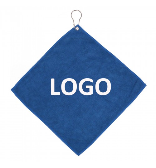 Microfiber Golf Towel With Metal Grommet Clip